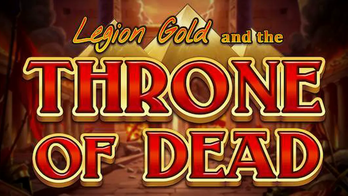 Tampilan visual slot Legion Gold and the Throne of Dead dengan latar belakang kuil kuno